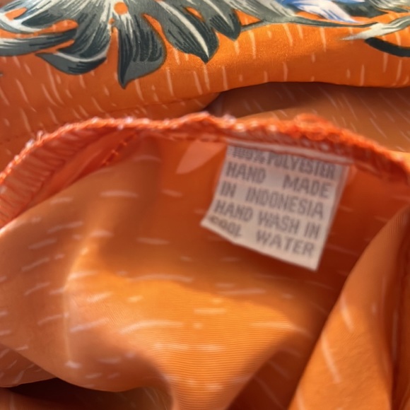 Uluwatu Handmade in Bali Floral Hawaiian Print Collared Short Sleeve Shirt XL - Picture 7 of 7